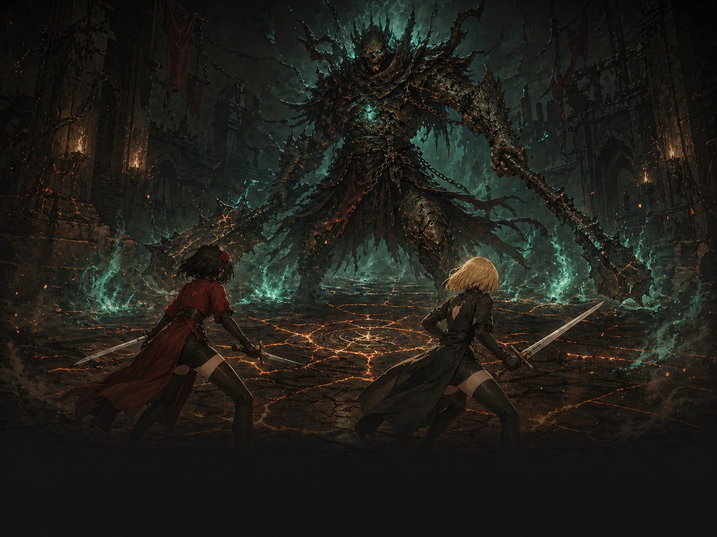 Nyra and Jiny adapt to a phase-changing boss